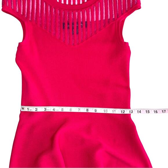 French Connection Rose Magenta Haze Pink Fit & Flare Dress Size 6 - Picture 10 of 12